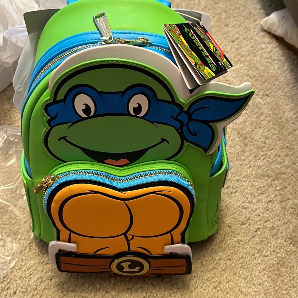 BNWT Leonardo Ninja Turtle Loungefly Backpack